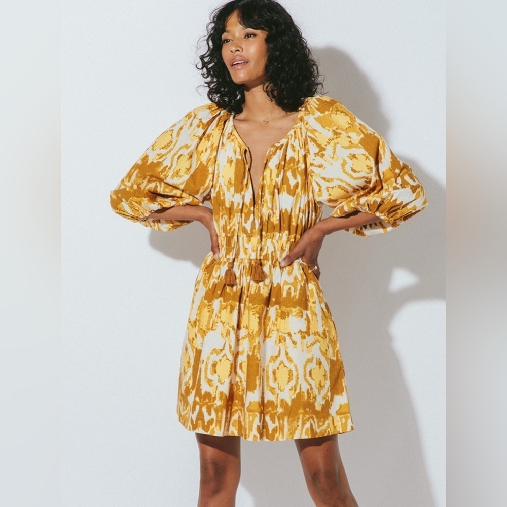 CLEOBELLA AUBREY MINI DRESS WATER COLOR IKAT XS